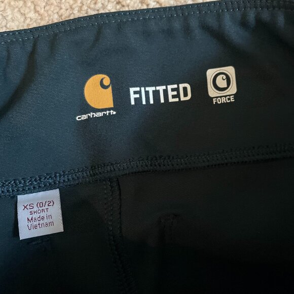 Carhartt *Force* Utility Knit Legging | Ink Green | XS Short (0/2) | Mid-Rise - Picture 13 of 13